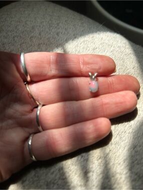 Handmade Genuine Opal Pendant Charm -